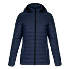 Muskoka Trail L00901, - Canyon - Ladies Puffy Jacket W/ Detachable Hood, Navy