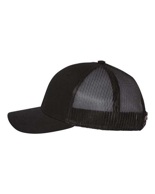 Richardson 112Y, Youth Trucker Snapback Cap, Black