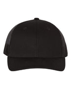 Richardson 112Y, Youth Trucker Snapback Cap, Black