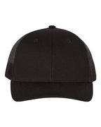 Richardson 112Y, Youth Trucker Snapback Cap, Black