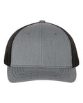 Richardson 112Y, Youth Trucker Snapback Cap, Heather Grey/ Black