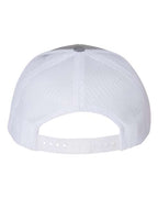 Richardson 112Y, Youth Trucker Snapback Cap, Heather Grey/ White
