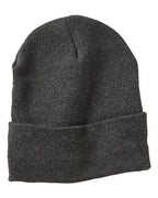 Sportsman SP12FL, 12" Fleece Lined Cuffed Beanie, Heather Charcoal