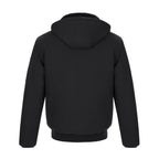 CX2 L00910, - Big Red - Cotton Canvas Bomber Jacket W/ Detachable Hood, Black