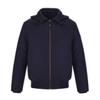 CX2 L00910, - Big Red - Cotton Canvas Bomber Jacket W/ Detachable Hood, Navy
