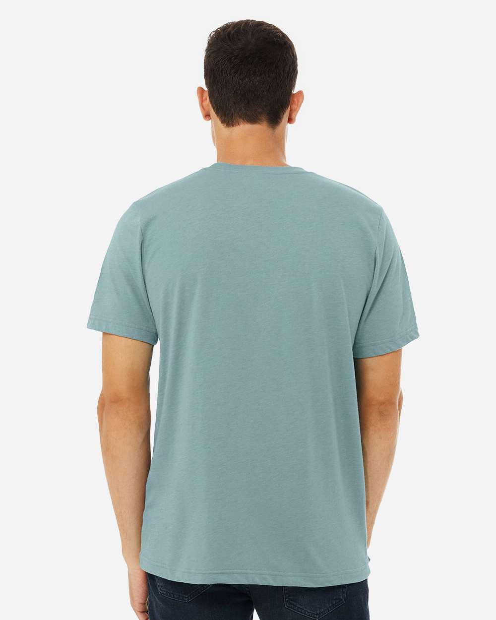 BELLA + CANVAS 3001CVC, T-Shirts - Premium, Heather Blue Lagoon