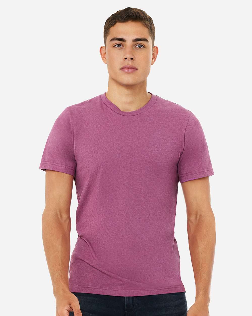 BELLA + CANVAS 3001CVC, T-Shirts - Premium, Heather Magenta
