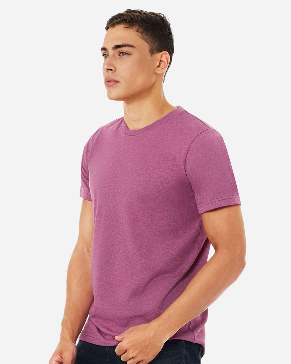 BELLA + CANVAS 3001CVC, T-Shirts - Premium, Heather Magenta