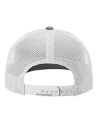 Richardson 112, Snapback Trucker Cap, Heather Grey/ Light Grey