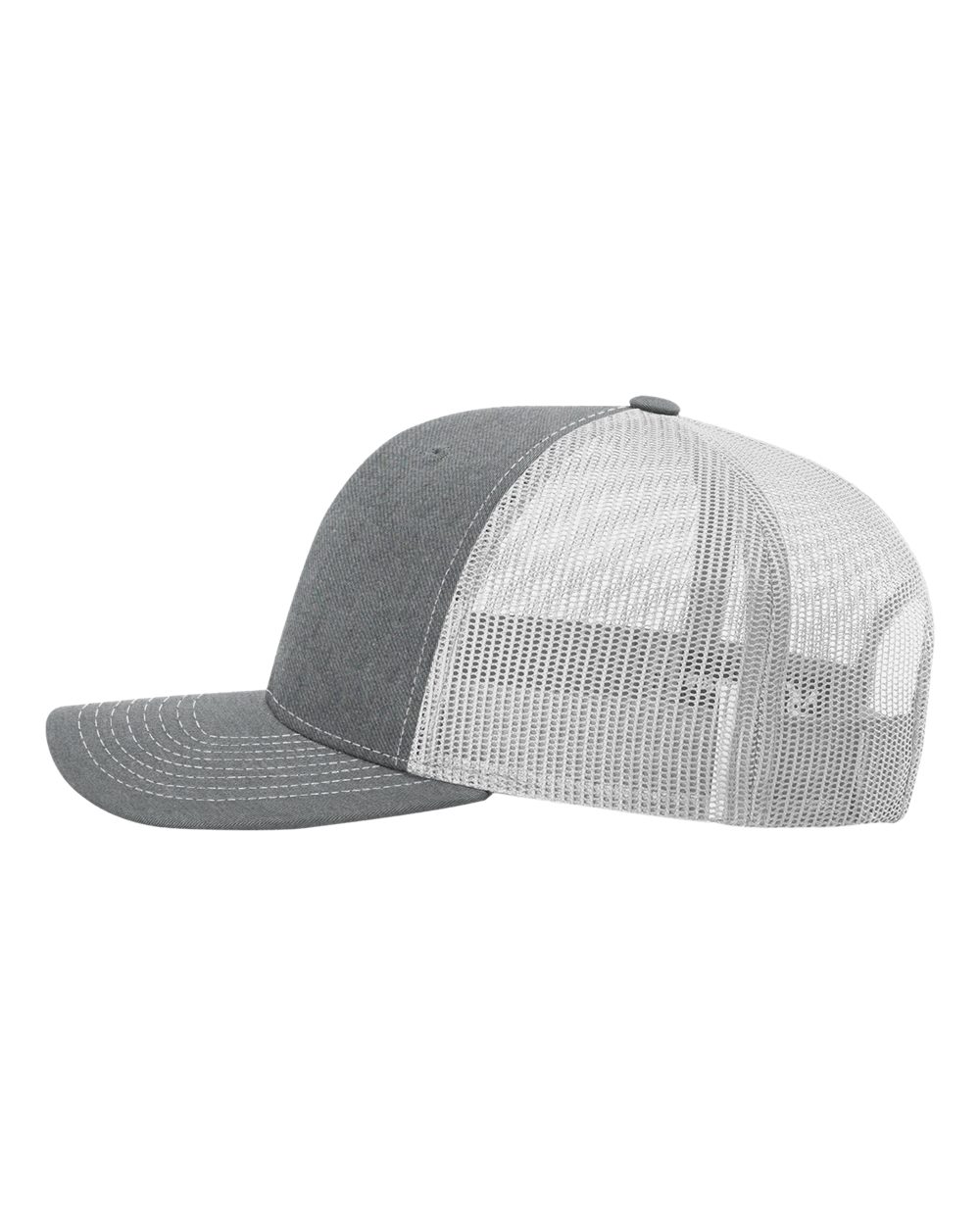 Richardson 112, Snapback Trucker Cap, Heather Grey/ Light Grey
