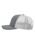 Richardson 112, Snapback Trucker Cap, Heather Grey/ Light Grey