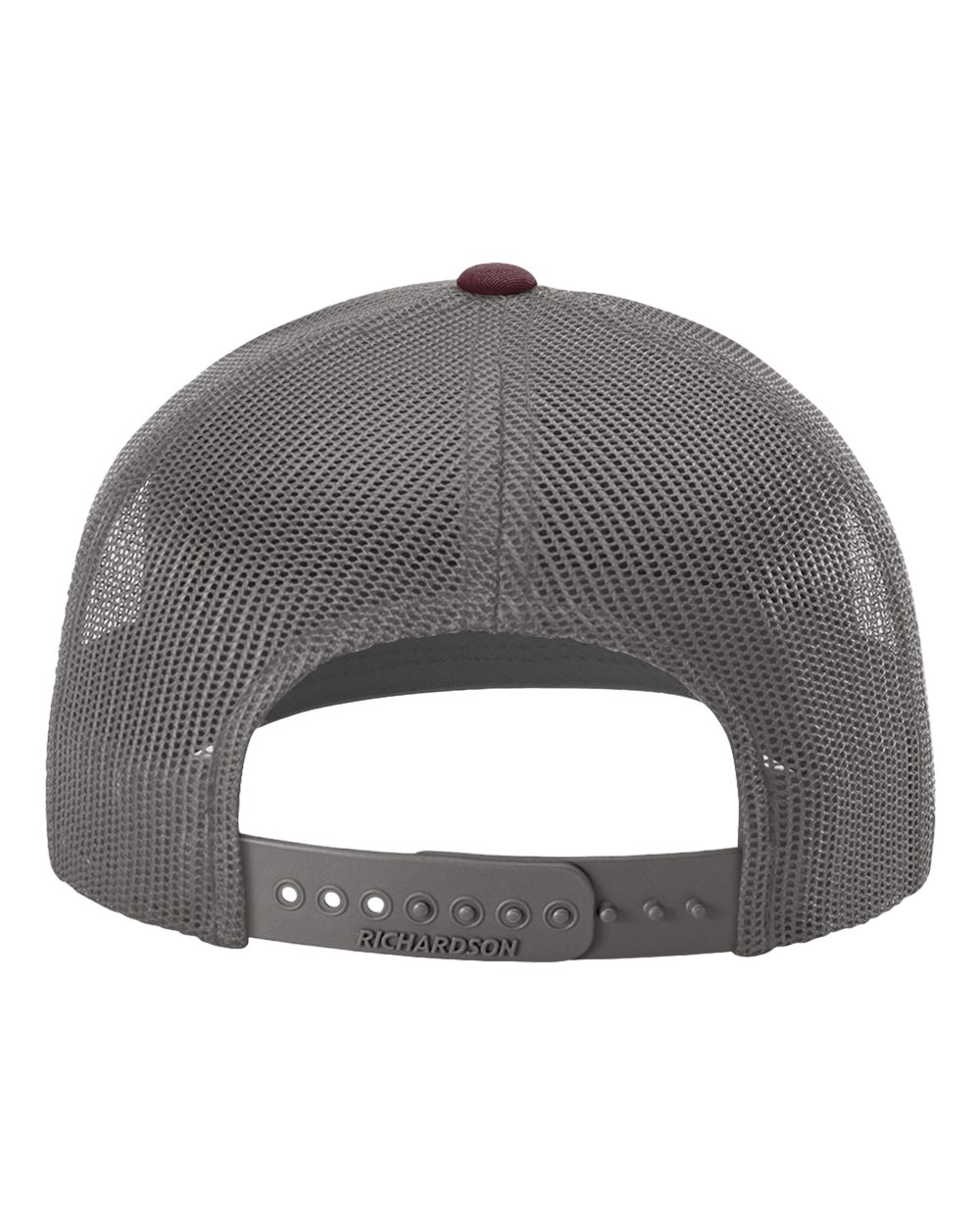 Richardson 112, Snapback Trucker Cap, Heather Grey/ Charcoal/ Maroon