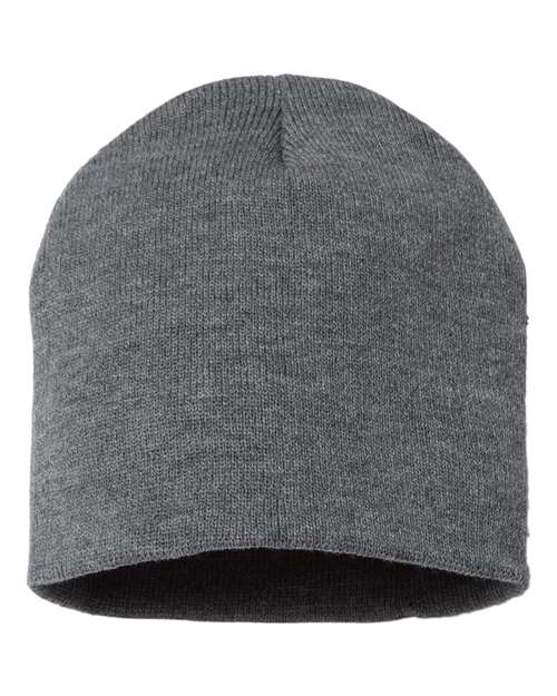 Sportsman SP08, 8" Beanie, Dark Heather Grey
