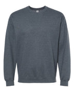 Gildan SF000, Unisex Softstyle Midweight Crewneck Sweatshirt, Dark Heather