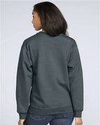 Gildan 9351, Sf000 Unisex Softstyle Midweight Crewneck Sweatshirt, Dark Heather