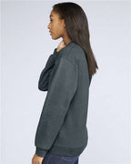 Gildan 9351, Sf000 Unisex Softstyle Midweight Crewneck Sweatshirt, Dark Heather