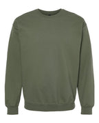 Gildan SF000, Unisex Softstyle Midweight Crewneck Sweatshirt, Military Green