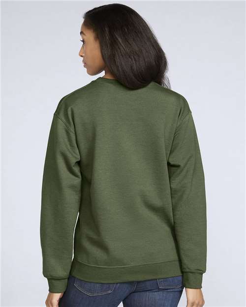 Gildan 9351, Sf000 Unisex Softstyle Midweight Crewneck Sweatshirt, Military Green