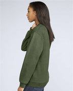 Gildan 9351, Sf000 Unisex Softstyle Midweight Crewneck Sweatshirt, Military Green