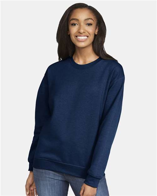 Gildan 9351, Sf000 Unisex Softstyle Midweight Crewneck Sweatshirt, Navy