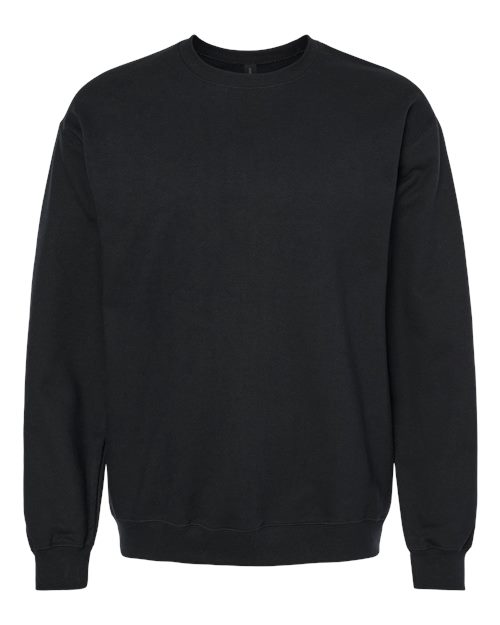 Gildan SF000, Unisex Softstyle Midweight Crewneck Sweatshirt, Black