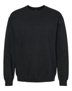 Gildan SF000, Unisex Softstyle Midweight Crewneck Sweatshirt, Black