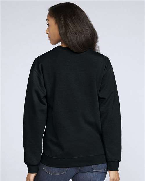 Gildan 9351, Sf000 Unisex Softstyle Midweight Crewneck Sweatshirt, Black