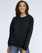 Gildan 9351, Sf000 Unisex Softstyle Midweight Crewneck Sweatshirt, Black
