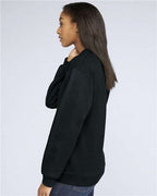 Gildan SF000, Unisex Softstyle Midweight Crewneck Sweatshirt, Black