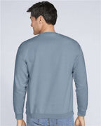 Gildan SF000, Unisex Softstyle Midweight Crewneck Sweatshirt, Stone Blue