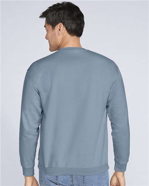 Gildan SF000, Unisex Softstyle Midweight Crewneck Sweatshirt, Stone Blue
