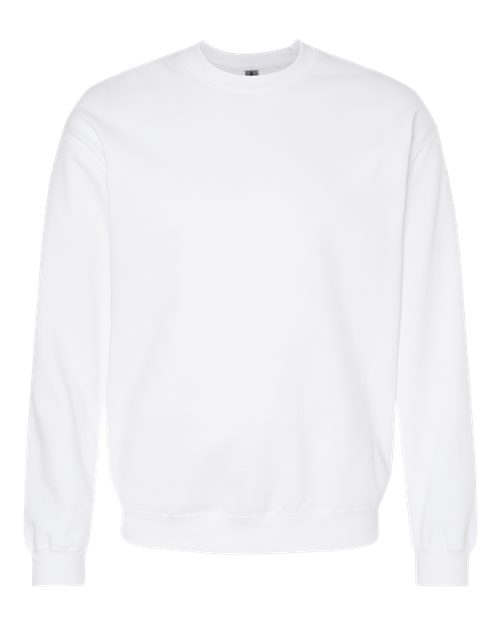 Gildan 9351, Sf000 Unisex Softstyle Midweight Crewneck Sweatshirt, White