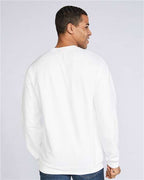Gildan SF000, Unisex Softstyle Midweight Crewneck Sweatshirt, White