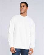 Gildan SF000, Unisex Softstyle Midweight Crewneck Sweatshirt, White