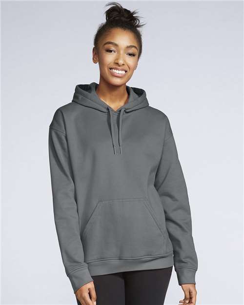 Gildan 9352, Sf500 Unisex Softstyle Midweight Hooded Sweatshirt, Charcoal