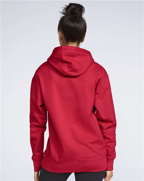 Gildan 9352, Sf500 Unisex Softstyle Midweight Hooded Sweatshirt, Red
