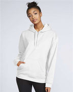 Gildan 9352, Sf500 Unisex Softstyle Midweight Hooded Sweatshirt, White