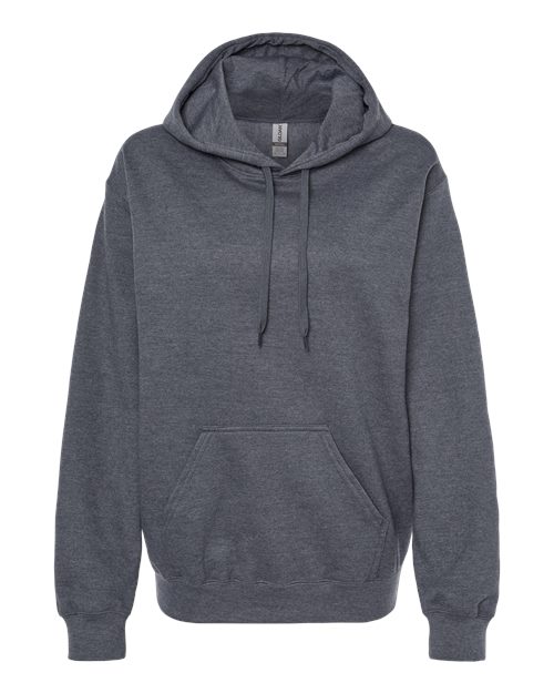 Gildan 9352, Sf500 Unisex Softstyle Midweight Hooded Sweatshirt, Dark Heather