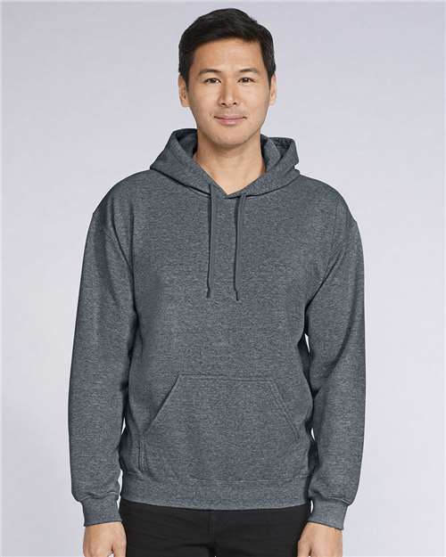Gildan 9352, Sf500 Unisex Softstyle Midweight Hooded Sweatshirt, Dark Heather