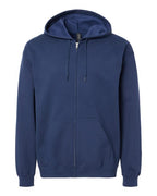 Gildan 9353, Sf600 Unisex Softstyle Midweight Full-zip Hooded Sweatshirt, Navy