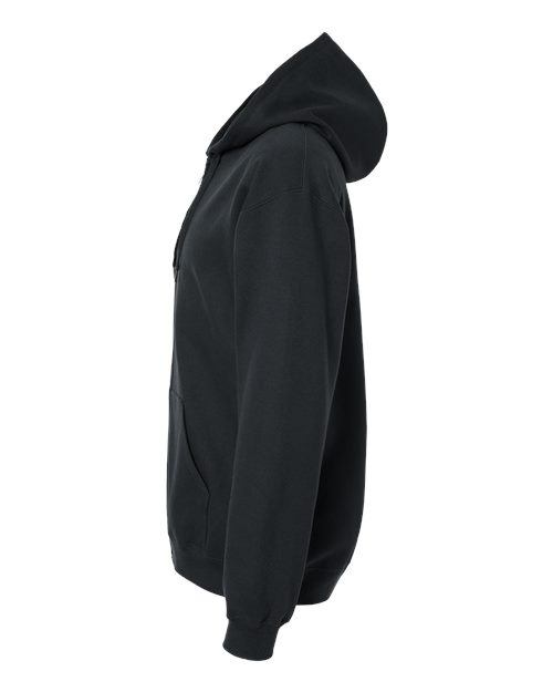 Gildan 9353, Sf600 Unisex Softstyle Midweight Full-zip Hooded Sweatshirt, Black