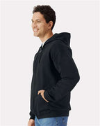 Gildan 9353, Sf600 Unisex Softstyle Midweight Full-zip Hooded Sweatshirt, Black