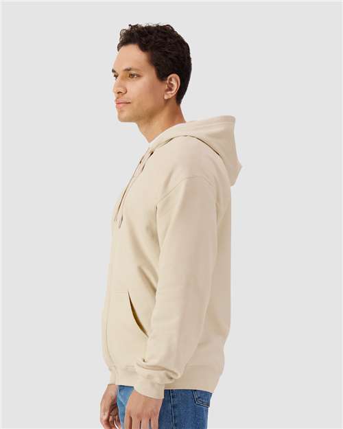 Gildan 9353, Sf600 Unisex Softstyle Midweight Full-zip Hooded Sweatshirt, Sand