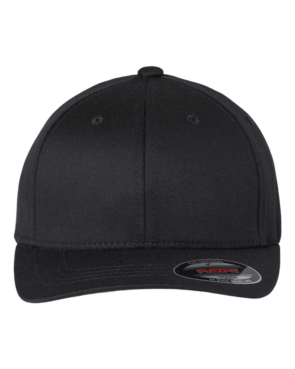 Flexfit 6277Y, 9359 Youth Cotton Blend Cap, Black