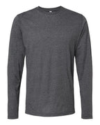 M&O 3520, Poly-blend Long Sleeve T-shirt, Heather Charcoal