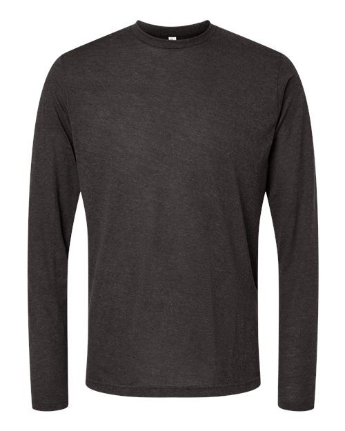 M&O 3520, Poly-blend Long Sleeve T-shirt, Heather Graphite