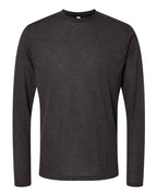 M&O 3520, Poly-blend Long Sleeve T-shirt, Heather Graphite