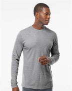 M&O 3520, Poly-blend Long Sleeve T-shirt, Heather Grey