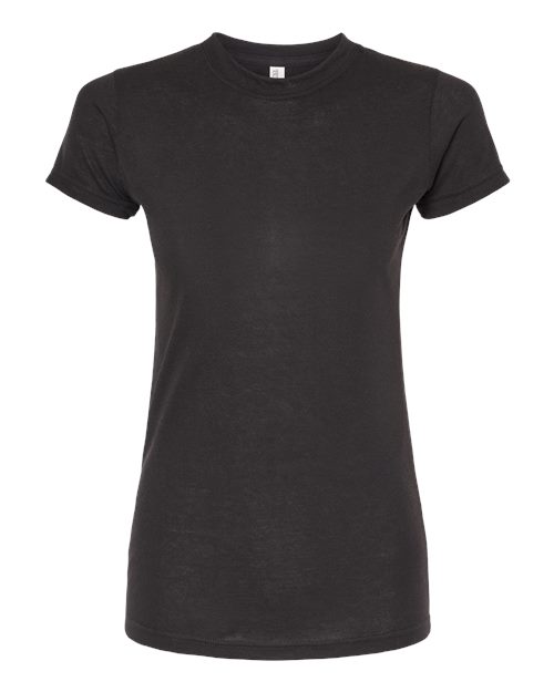 M&O 3540, Women's Deluxe Blend T-shirt, Black