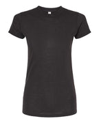 M&O 3540, Women's Deluxe Blend T-shirt, Black